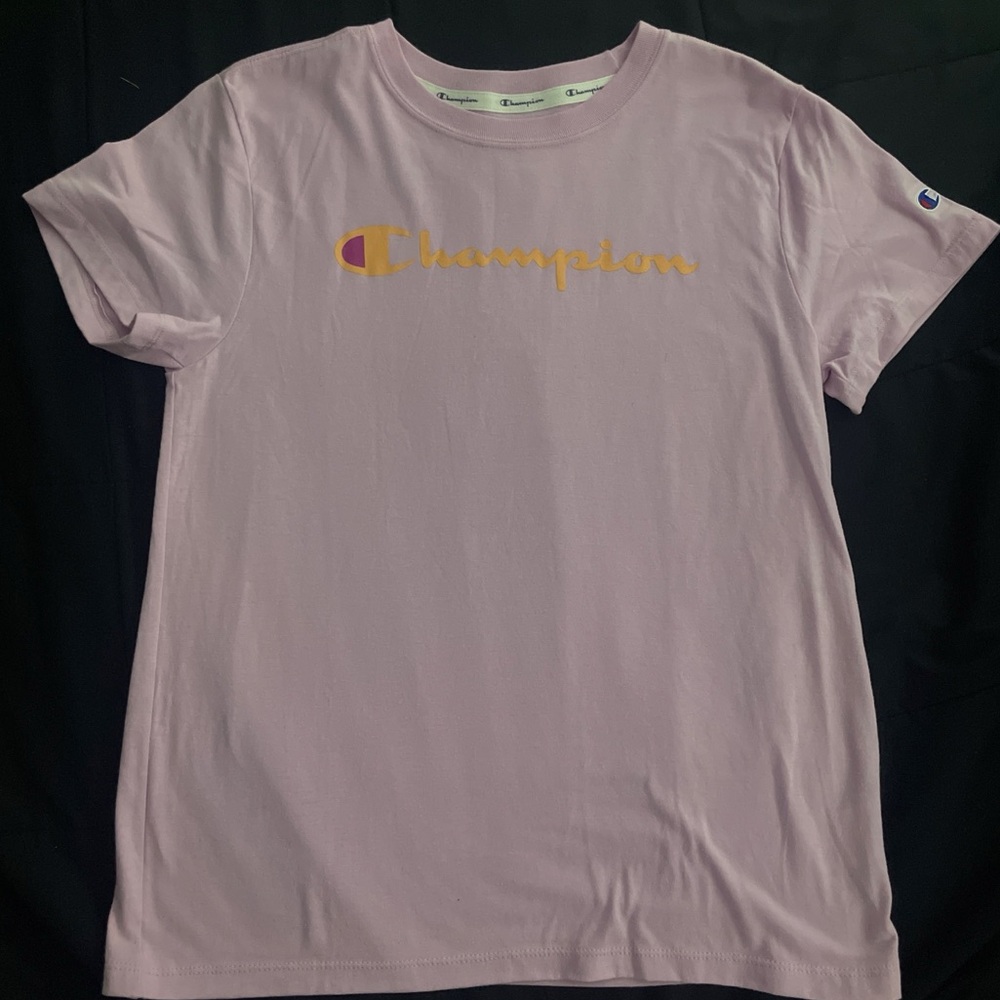 Champion Light Purple Athletic T-Shirt